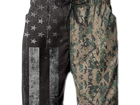 ZHENYUN USMC CAMO MENS QUICK DRY SWIM TRUNKS ATHLETIC BEACH BOARD SHORTS PANTS (CD) Online