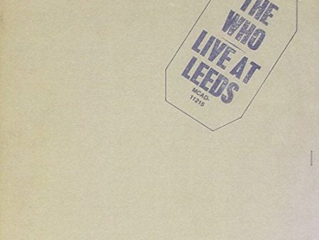 WHO - LIVE AT LEEDS (CD) Online Sale