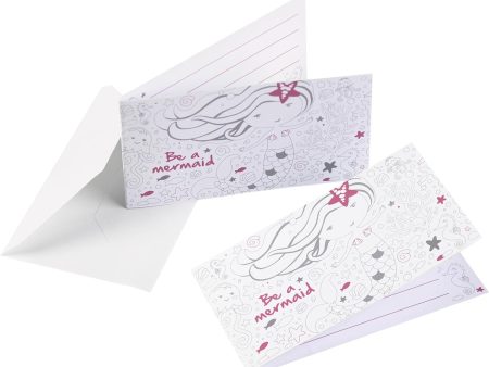 Be A Mermaid Invitation 8pcs Online now