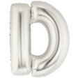 Letter D Silver Foil Balloon 100cm Fashion