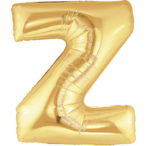 Letter Z Gold Foil Balloon 100cm on Sale