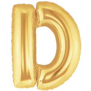 Letter D Gold Foil Balloon 100cm Online now