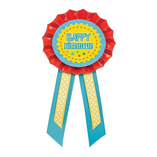 Happy Birthday Award Ribbon Discount