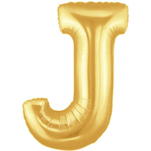 Letter J Gold Foil Balloon 100cm For Cheap