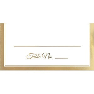 Placecard Gold Trim 50pcs Discount