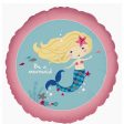 Be a Mermaid Round Foil Balloon 45cm Hot on Sale