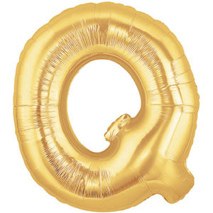 Letter Q Gold Foil Balloon 100cm Discount