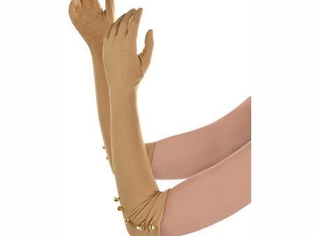 Adult Champagne Long Gloves For Cheap