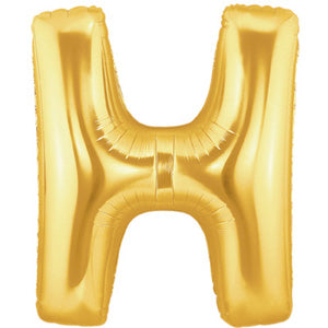 Letter H Gold Foil Balloon 100cm Sale