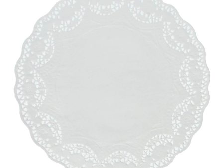 Round White Doilies 14.5in, 4pcs Supply