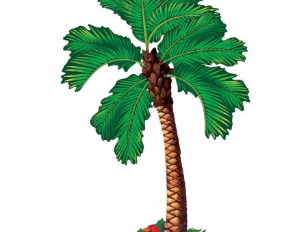 Hawaiian Jointed Palm Tree Paper Cutout - 1.82m Cheap