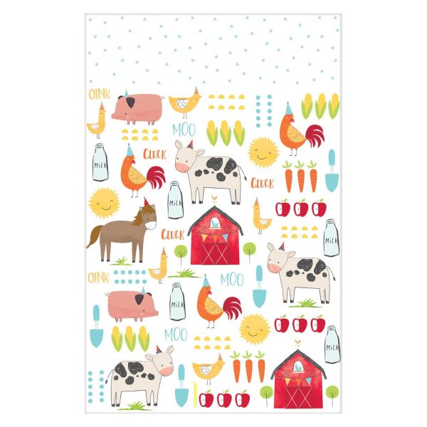 Barnyard Birthday Plastic Tablecover Discount