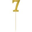 #7 Gold Large Glitter Pick Hot on Sale