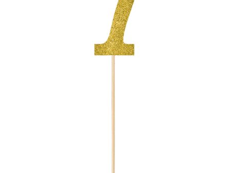 #7 Gold Large Glitter Pick Hot on Sale