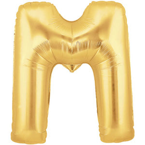 Letter M Gold Foil Balloon 100cm Online now