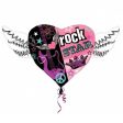 Rocker Girl Heart Wings Supershape Balloon 33in Online Hot Sale