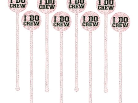 I Do Crew Plastic Glitter Stirrers 18pcs Cheap