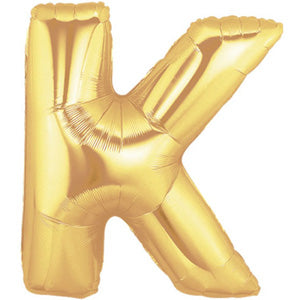 Letter K Gold Foil Balloon 100cm Discount