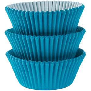 Caribbean Blue Cupcake Cases 50mm, 75pcs For Sale