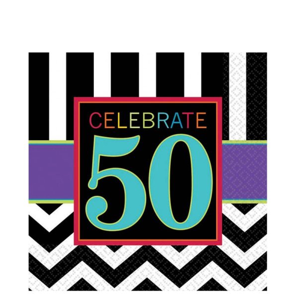 50th Celebration Luncheon Tissues 16pcs For Sale