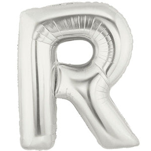 Letter R Silver Foil Balloon 100cm Online