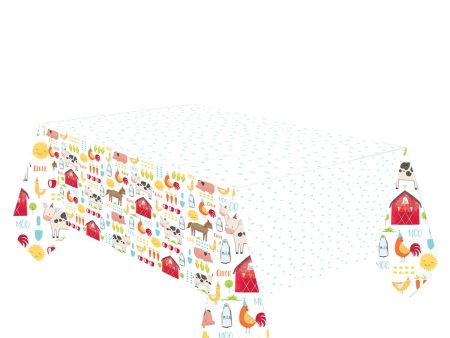 Barnyard Birthday Plastic Tablecover Discount