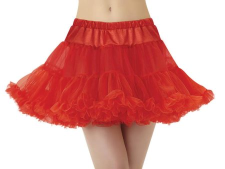 Adult Standard Full Petticoat- Red Sale