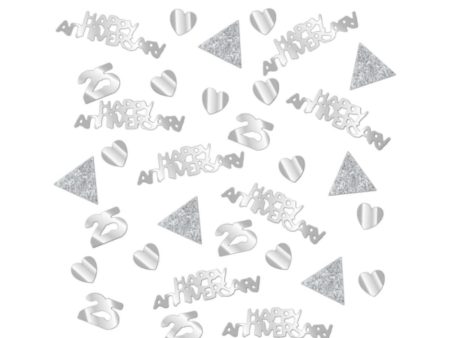 Silver Anniversaries Confetti 14g on Sale