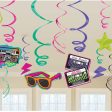 Totally 80 s Value Pack Swirl Decorations 12pcs Online now